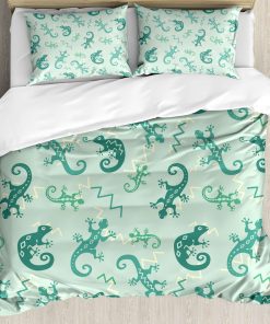 Juego de Funda nórdica Ambesonne Reptile, Ilustración de