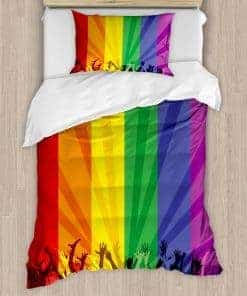 Juego de Funda nórdica Ambesonne Pride, Personas Celebrando