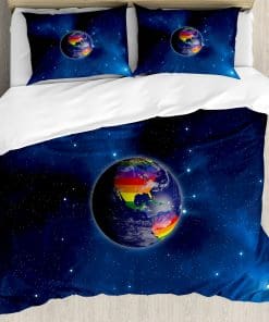 Juego de funda de edredón Ambesonne Pride, Tierra desde el