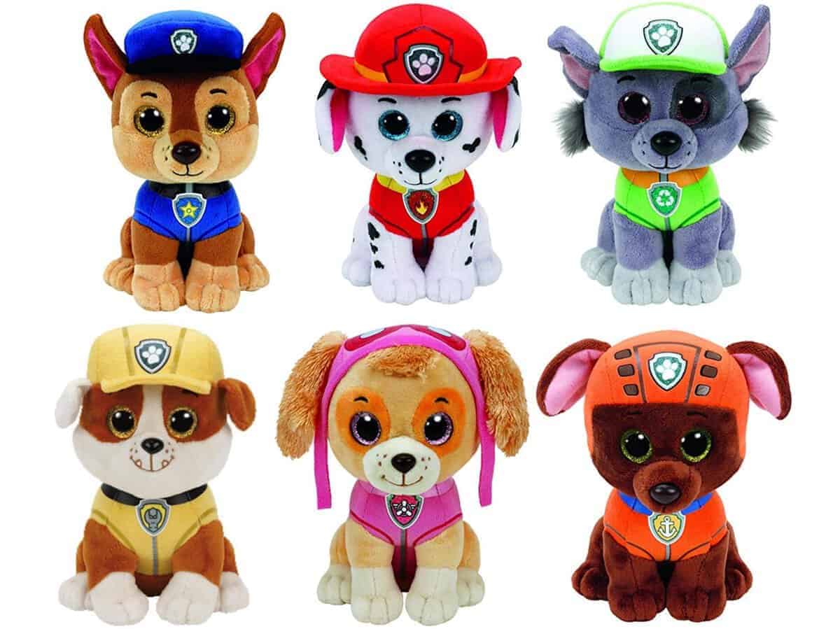 Ty Paw Patrol Beanie Babies - ¡Set de 6! Marshall, Chase,