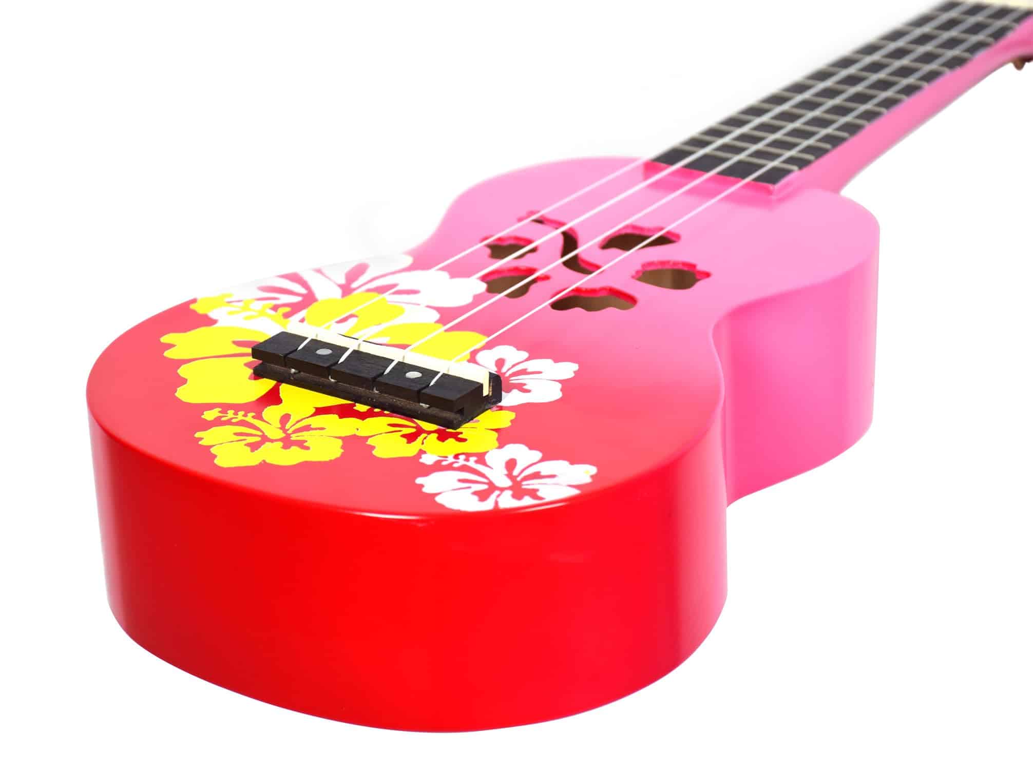 Ukulele Mahalo Designer Series, Diestro, Rojo Burst, - Imagen 4