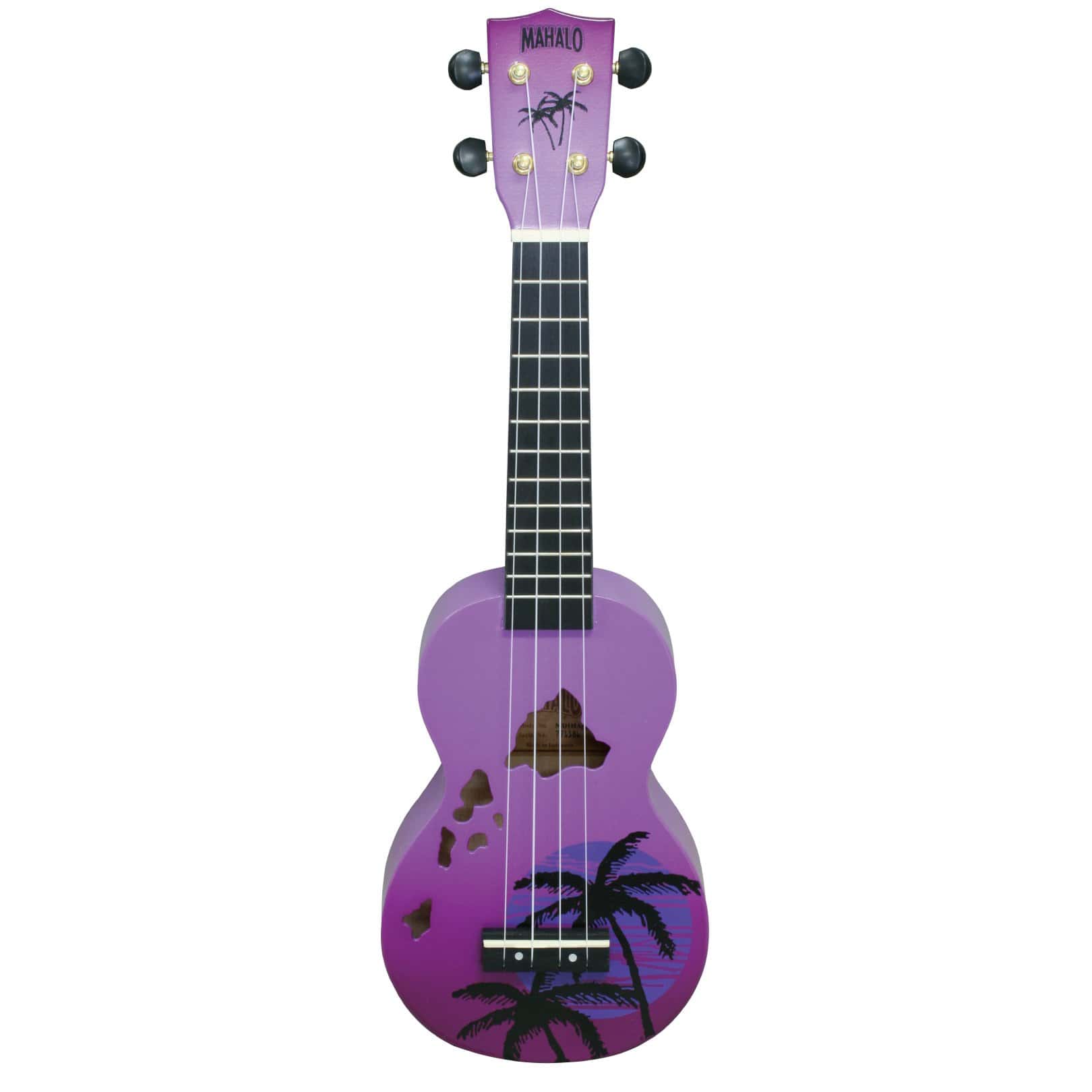 Ukulele de la Serie Diseño Mahalo, Diestro, Morado Burst,