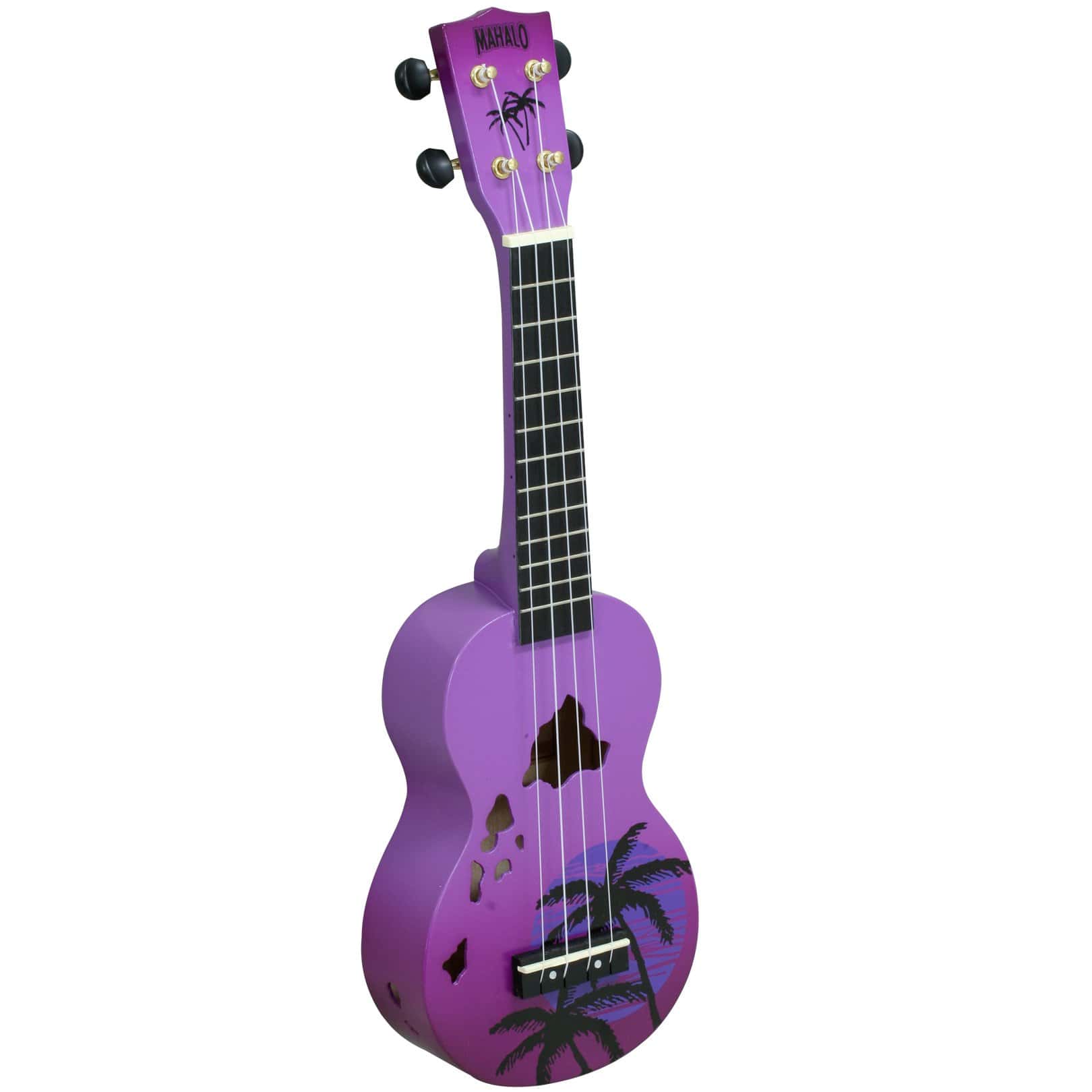 Ukulele de la Serie Diseño Mahalo, Diestro, Morado Burst, - Imagen 3