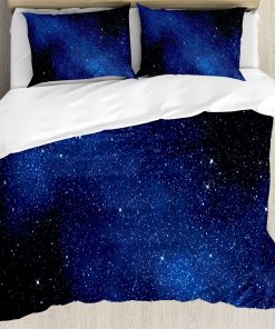Set de Funda nórdica Ambesonne Night Sky, Nebulosa Galaxia
