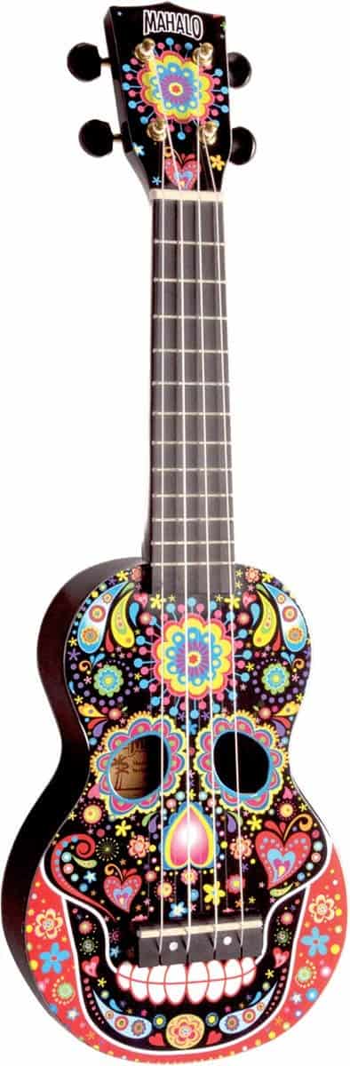 Ukulele Mahalo Art Series, diestro, Calavera del Día de los