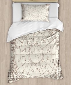 Juego de Funda Nórdica Ambesonne Sol y Luna, Imagen de