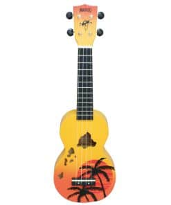 Ukulele Mahalo Designer Series, Diestro, Naranja Burst,