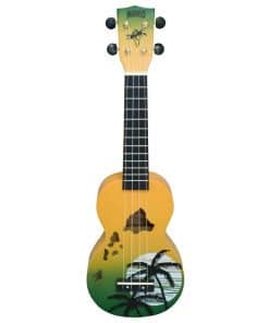 Ukulele Mahalo Designer Series, Diestro, Green Burst,