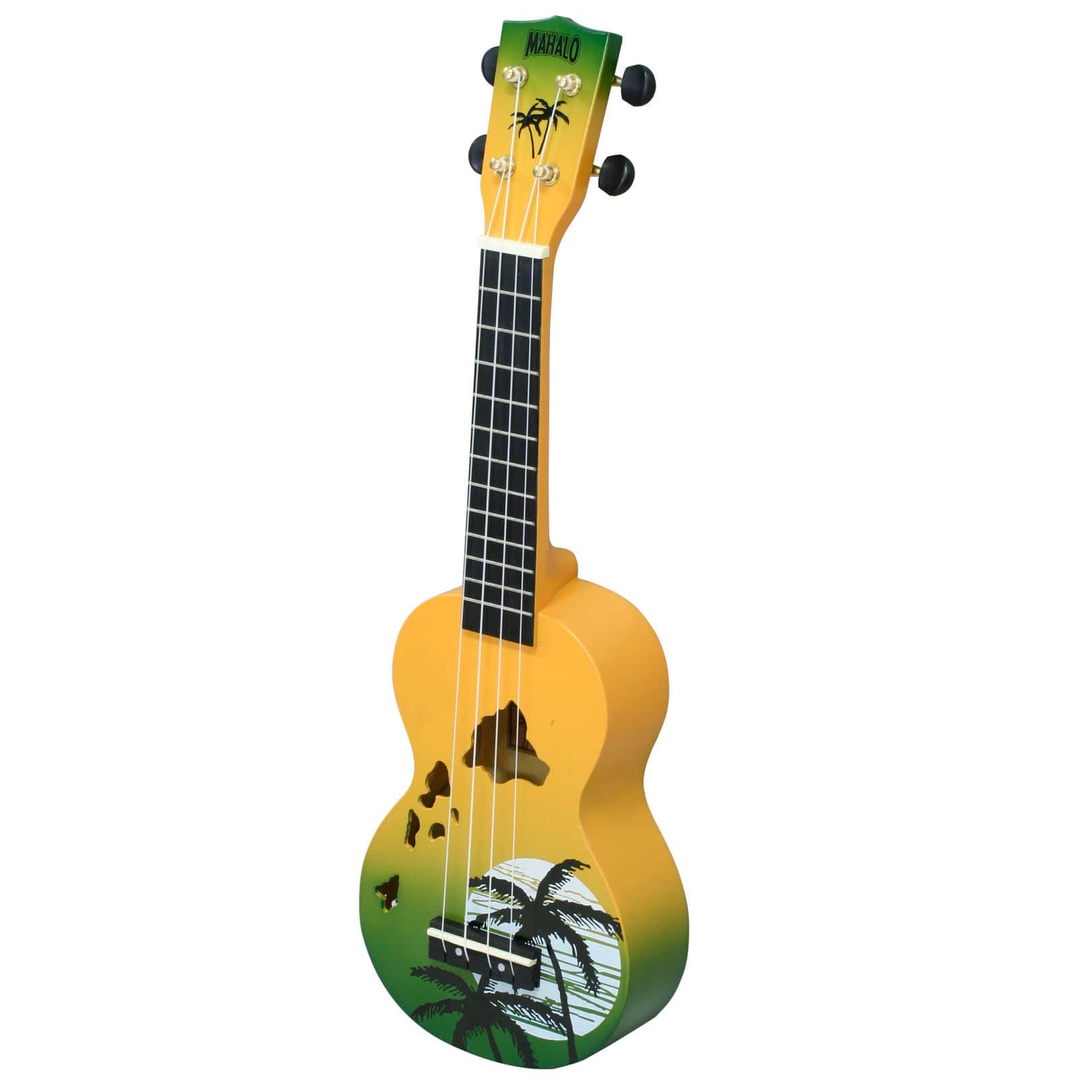 Ukulele Mahalo Designer Series, Diestro, Green Burst, - Imagen 5