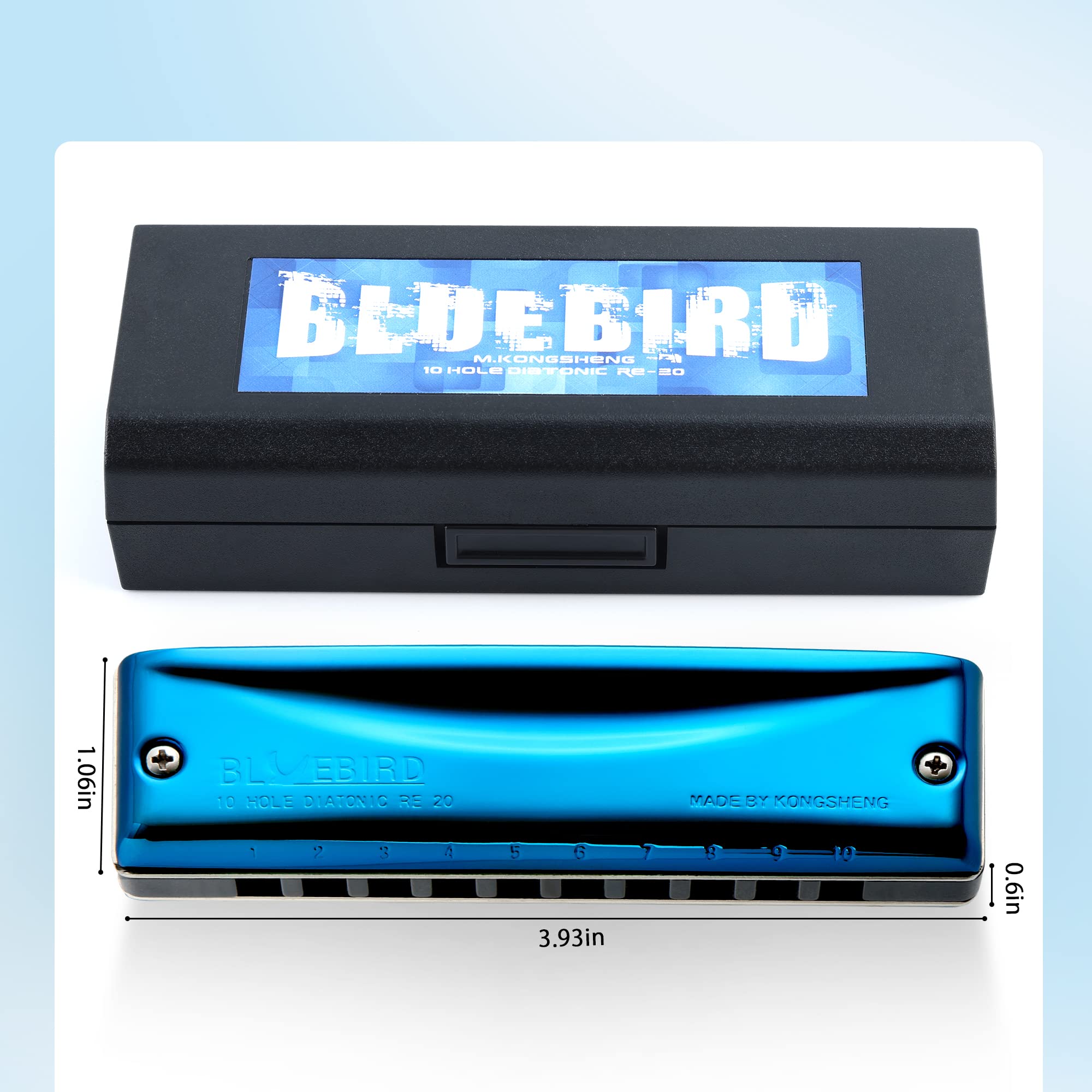 Armónica BlueBird de 10 Agujeros en C, Armónica de Blues - Imagen 3