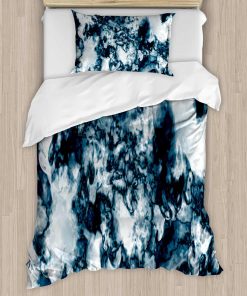 Juego de Funda de Edredón de Mármol Ambesonne, Patrón de