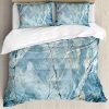 Juego de Cubierta de Edredón con Estampado de Mármol