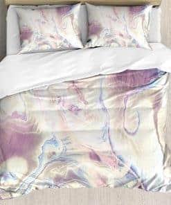 Juego de Funda Nórdica Ambesonne Marble, Formas de Arte