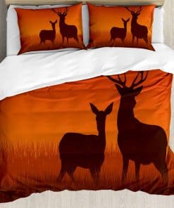 Set de Funda Nórdica Ambesonne Hunting, Ilustración en