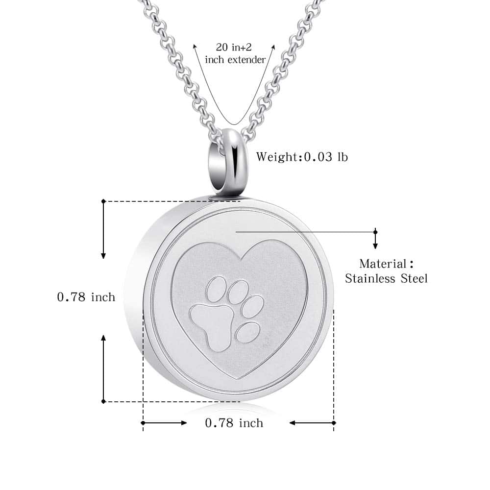 Collar de urna para cenizas Hearbeingt para mascotas - - Imagen 3