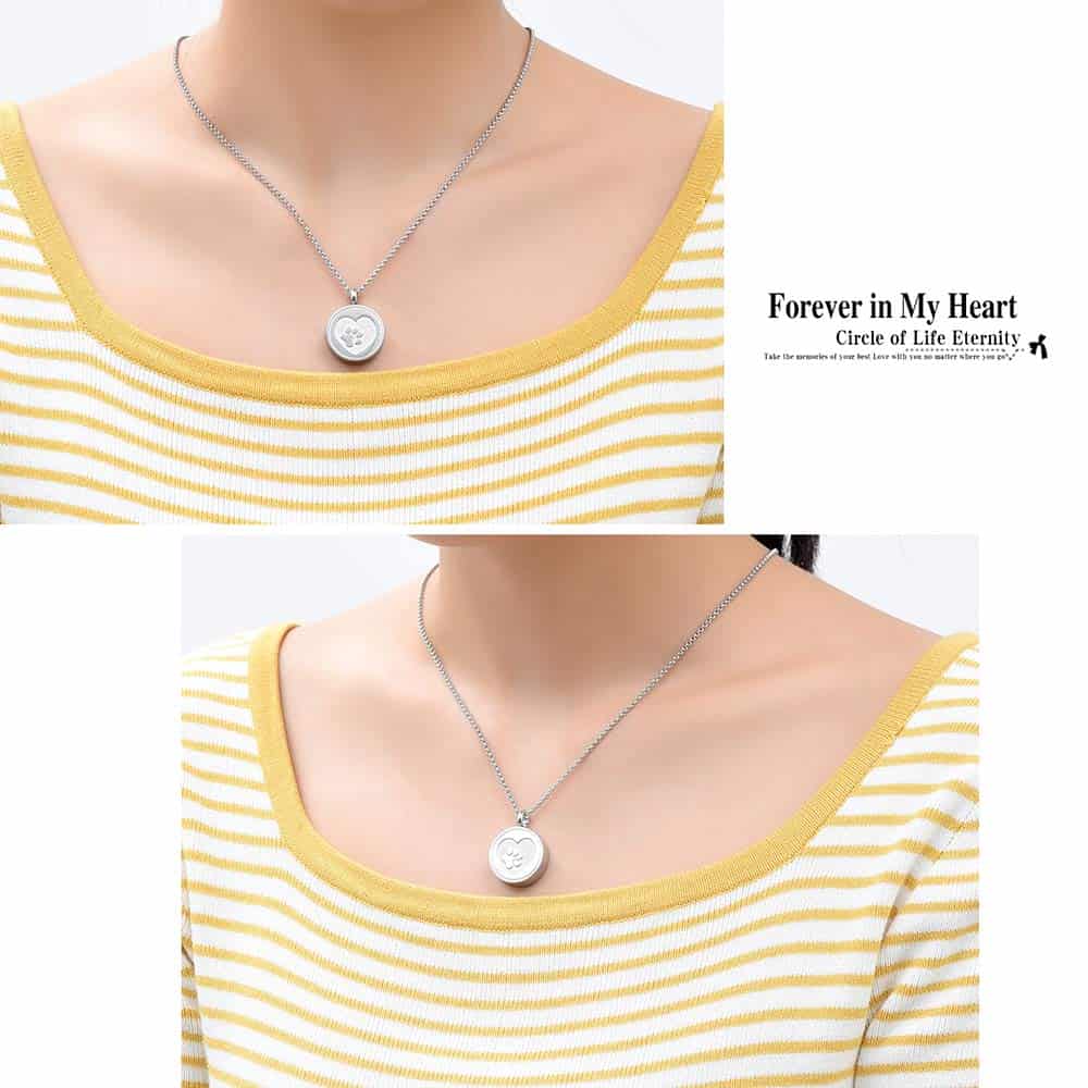 Collar de urna para cenizas Hearbeingt para mascotas - - Imagen 4