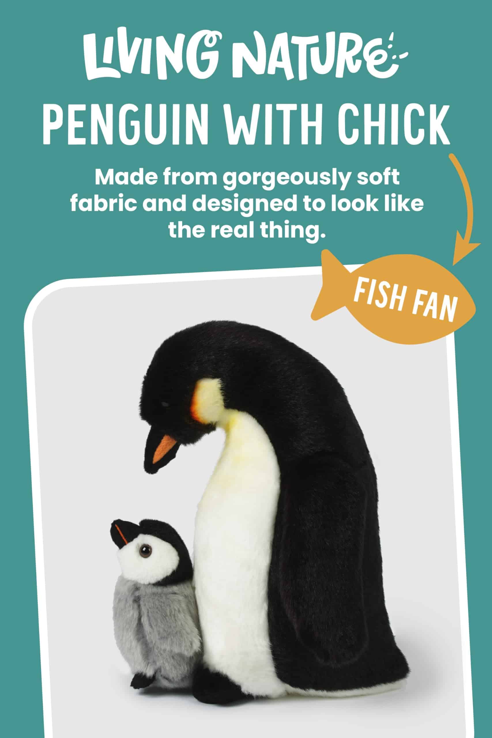 Pinguino y Polluelo de Living Nature, Juguetes Realistas de - Imagen 3