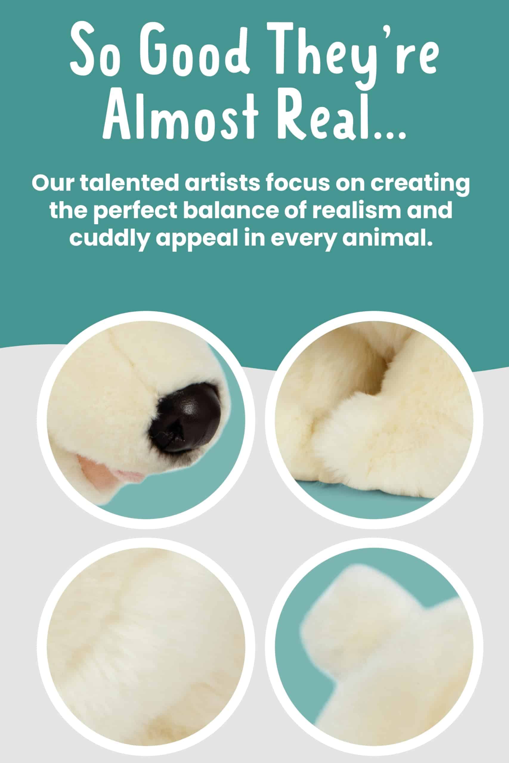 Peluche de oso polar Living Nature | Animal esponjoso | - Imagen 5