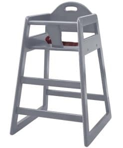 Silla Alta de Madera Sólida de Grado Comercial para