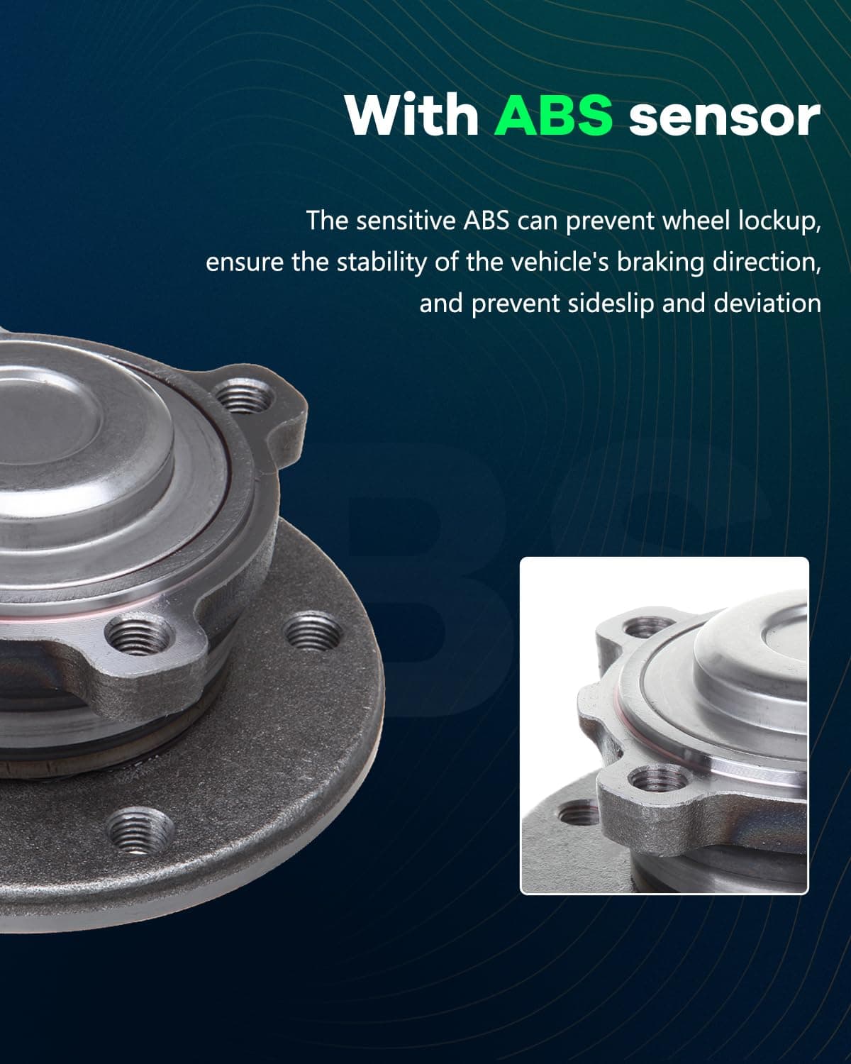 SCITOO Conjunto de Rueda de Cojinete de Cubo Delantero - Imagen 8