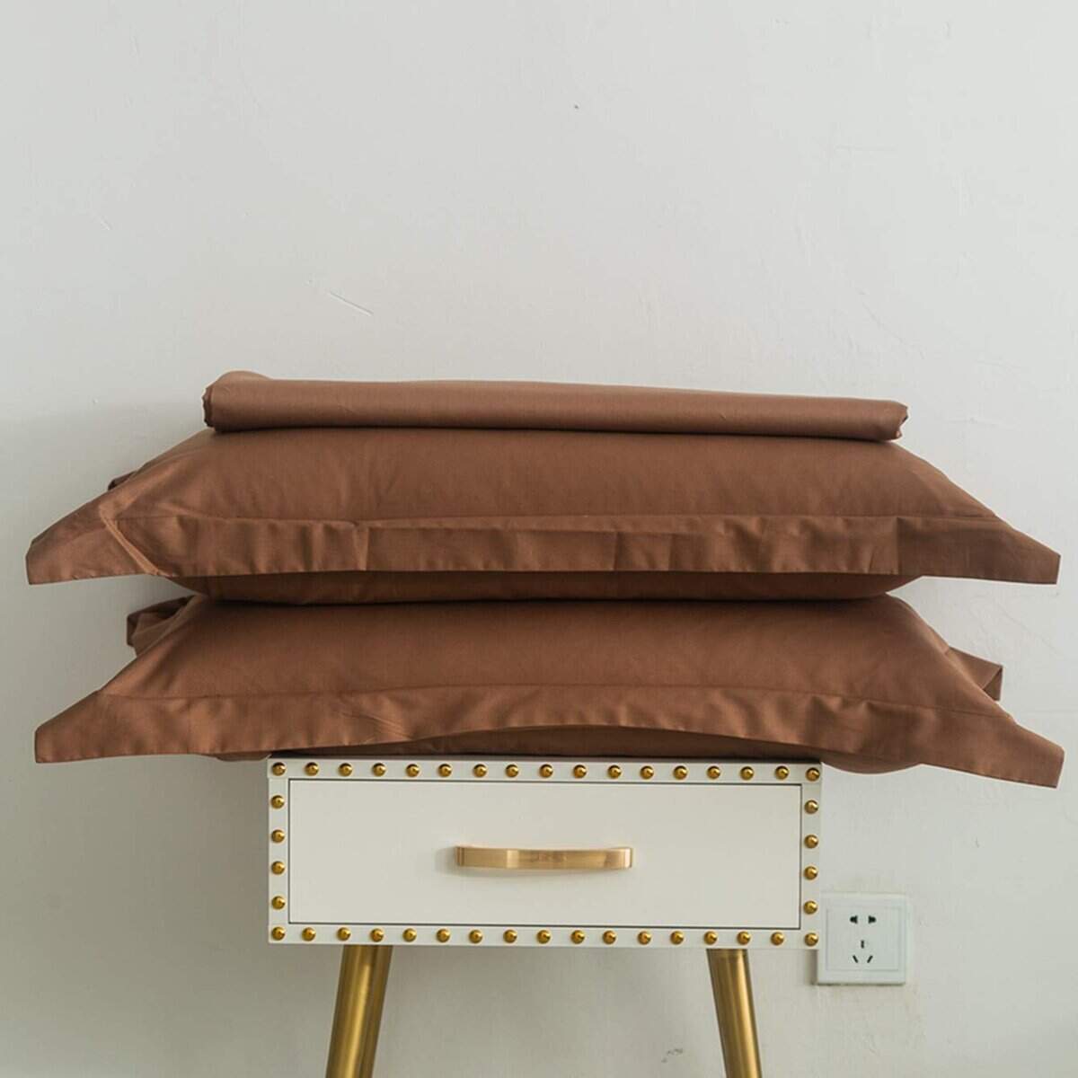 SUSYBAO Juego de Funda de Edredón -Marrón - Imagen 8