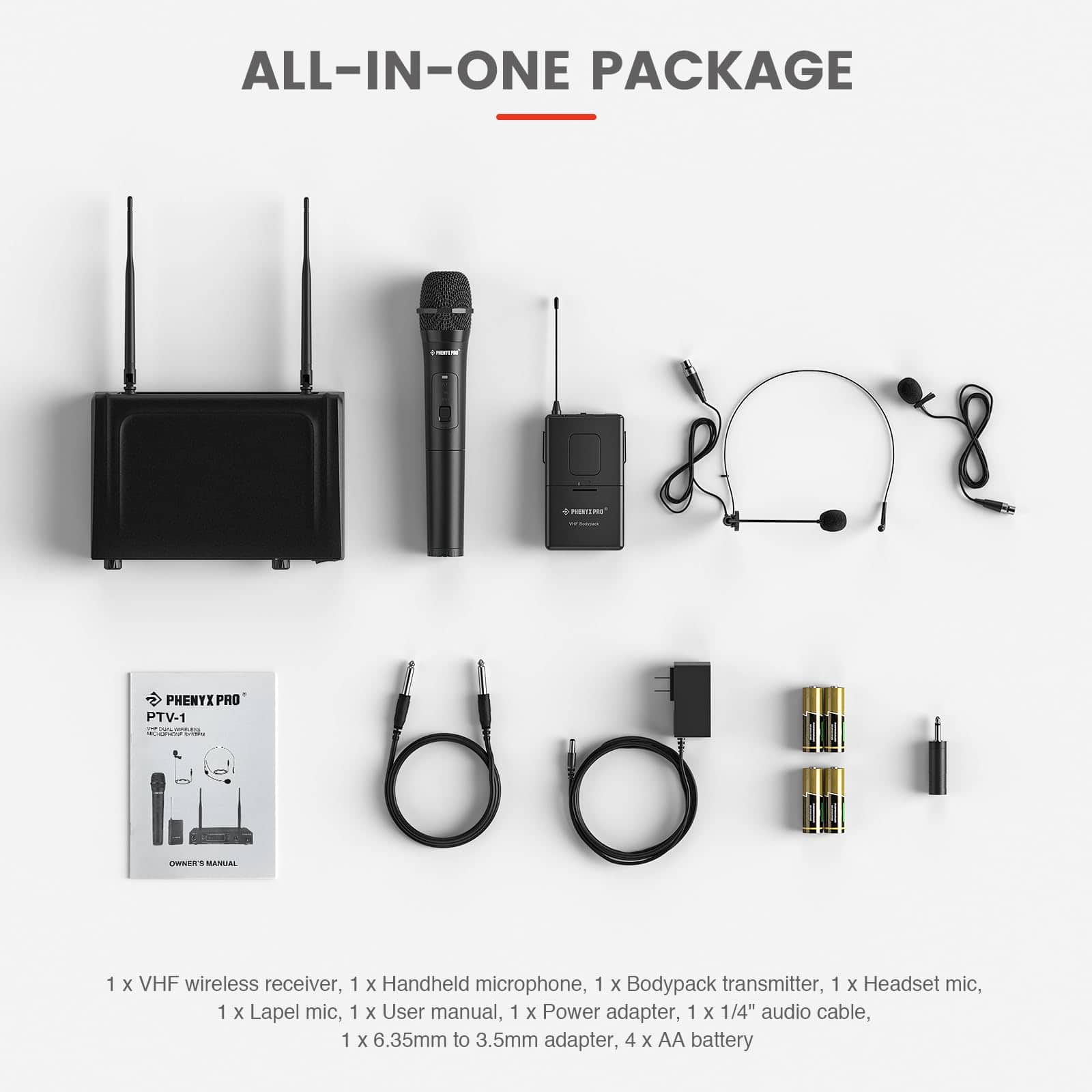 Sistema de Micrófono Inalámbrico Phenyx Pro, Set de - Imagen 7