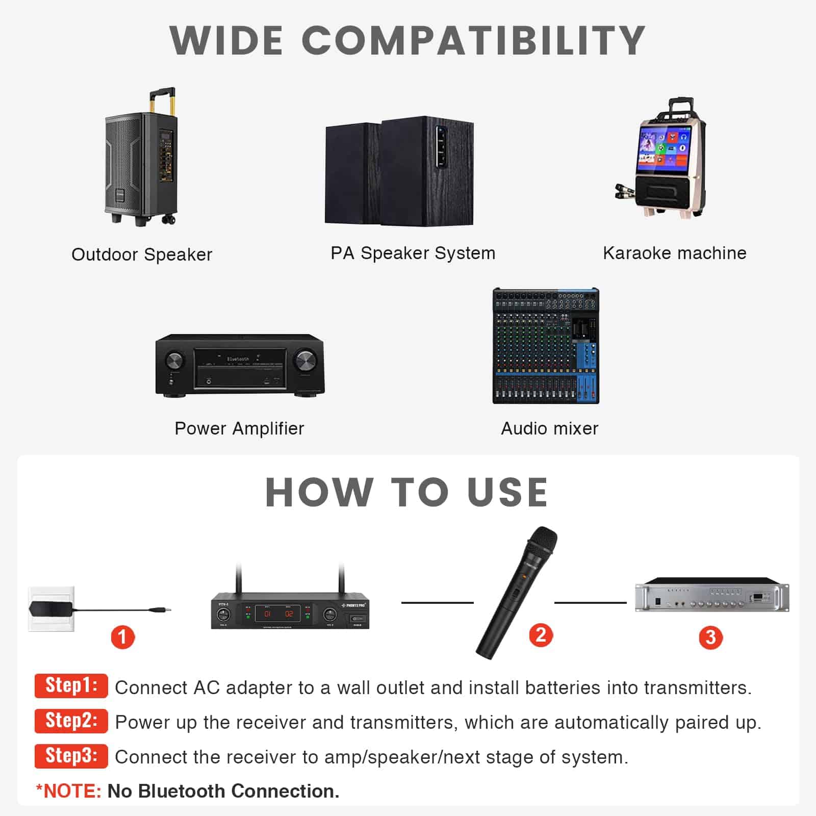 Sistema de Micrófono Inalámbrico Phenyx Pro, Set de - Imagen 8