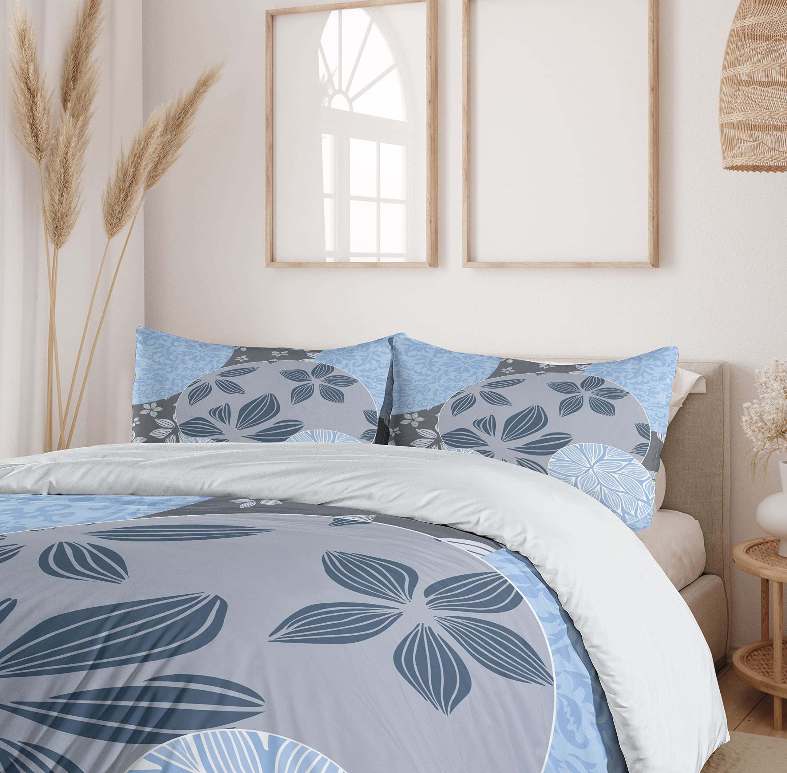 Juego de Funda Nórdica Ambesonne Flower, Flores Tropicales - Imagen 7