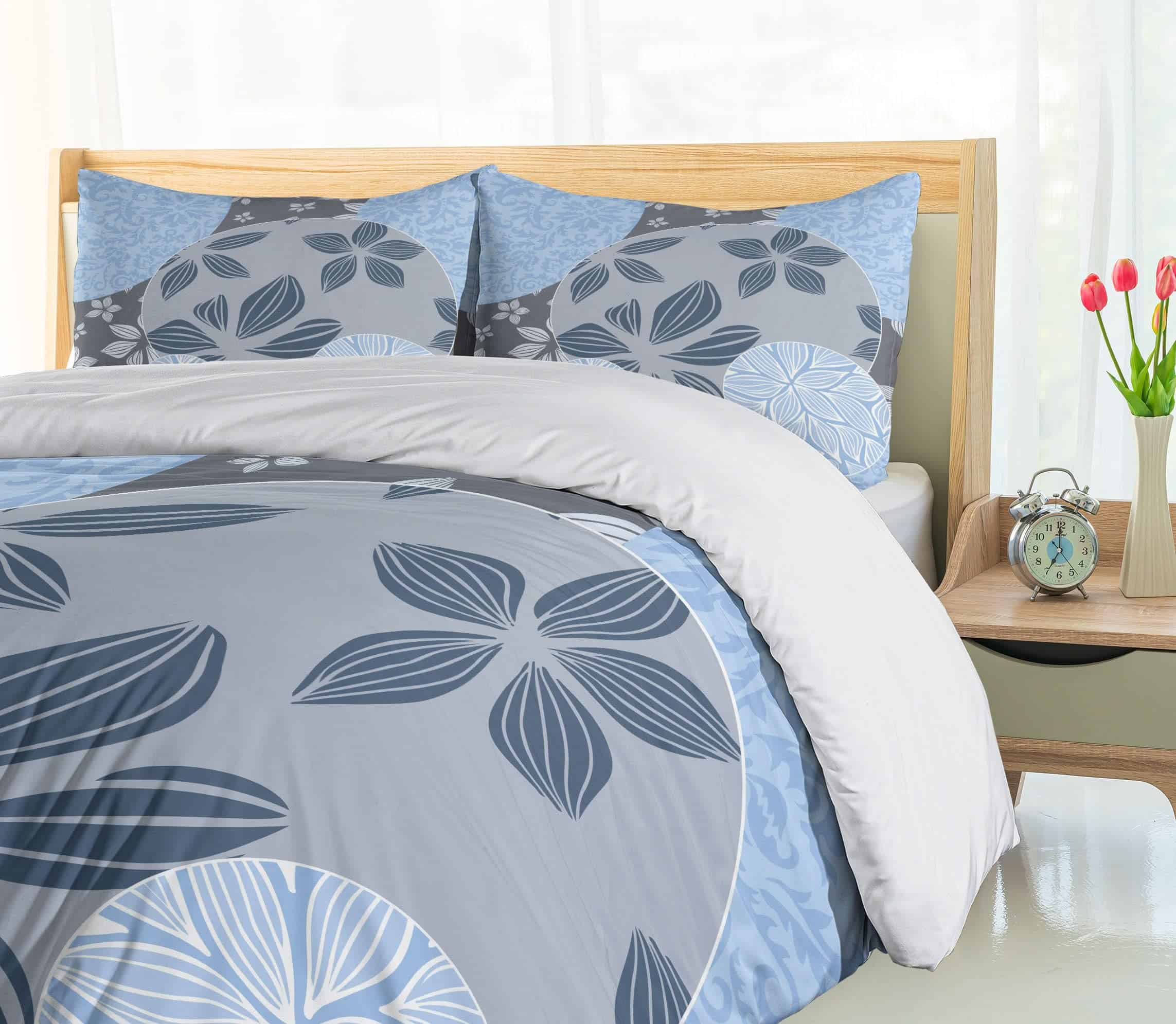 Juego de Funda Nórdica Ambesonne Flower, Flores Tropicales - Imagen 5