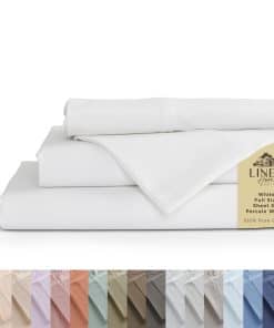 Juego de Sábanas 100% Algodón Percale Linen Home Tamaño