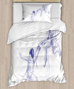 Set de Funda Nórdica Ambesonne Sports, Dibujo de 2