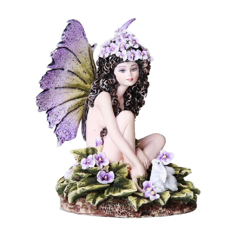Hada Viola Morada Pensando en Ti Fantasía Colectible de