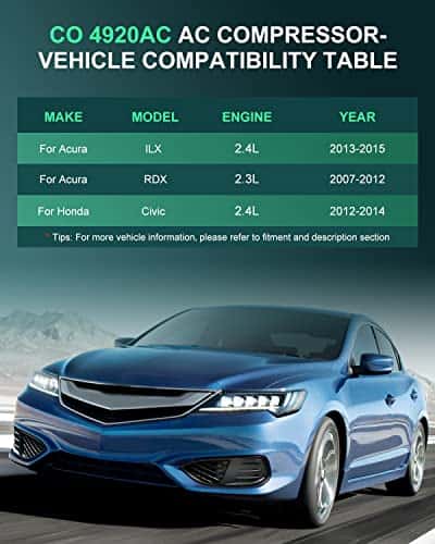 Compresor de AC SCITOO con Embrague para Honda CR-V 2.4L - Imagen 3