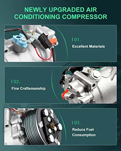 Compresor de AC SCITOO con Embrague para Honda CR-V 2.4L - Imagen 5