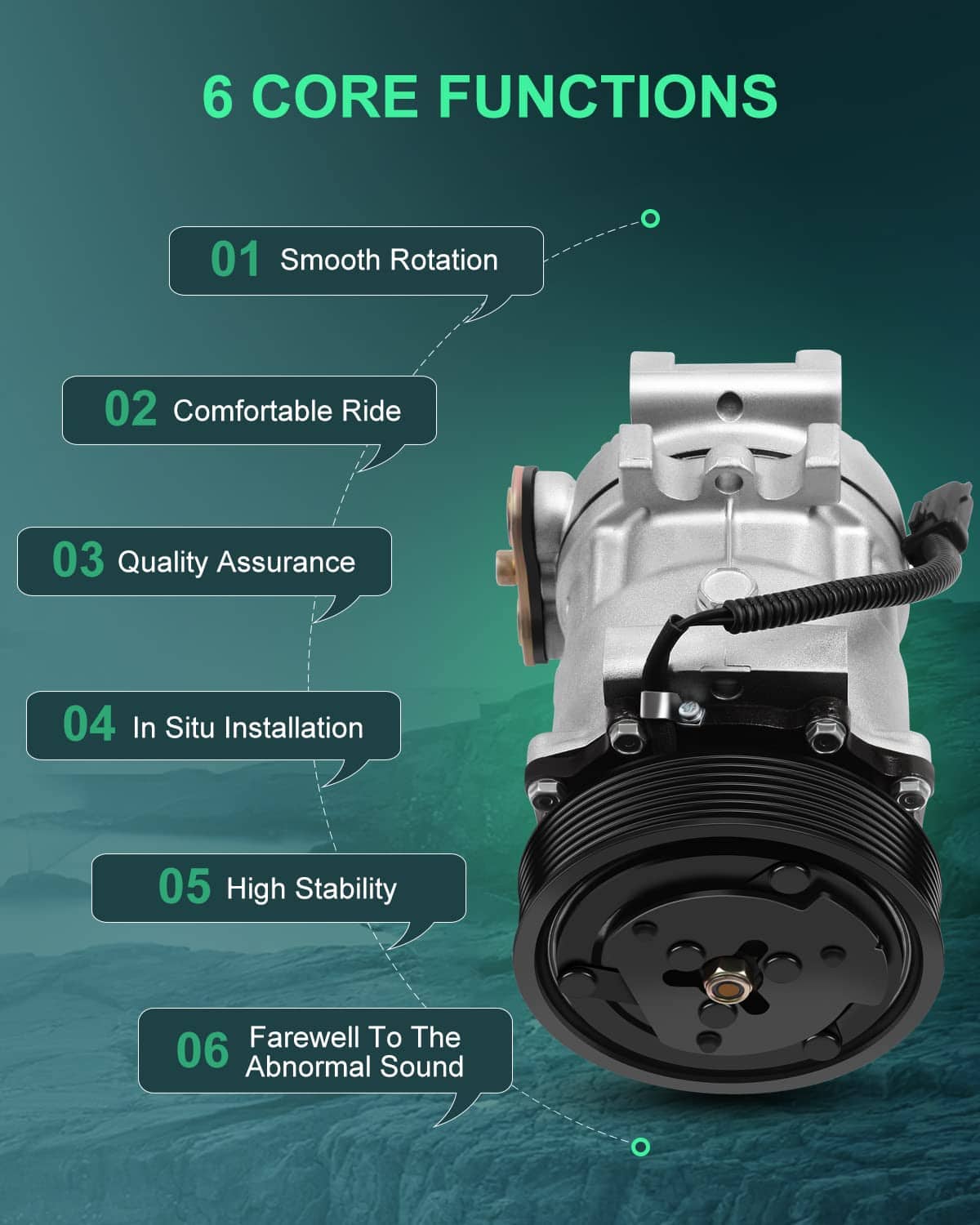Compresor de Aire Acondicionado SCITOO para Dodge Dakota - Imagen 6