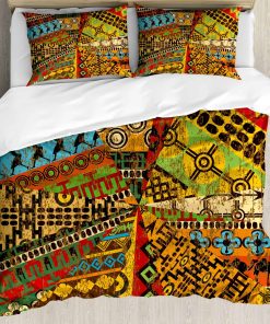 Juego de Funda Nórdica Ambesonne Africana, Motivos de