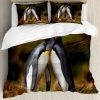 Set de Funda nórdica Ambesonne Animal, Pareja de Pingüinos