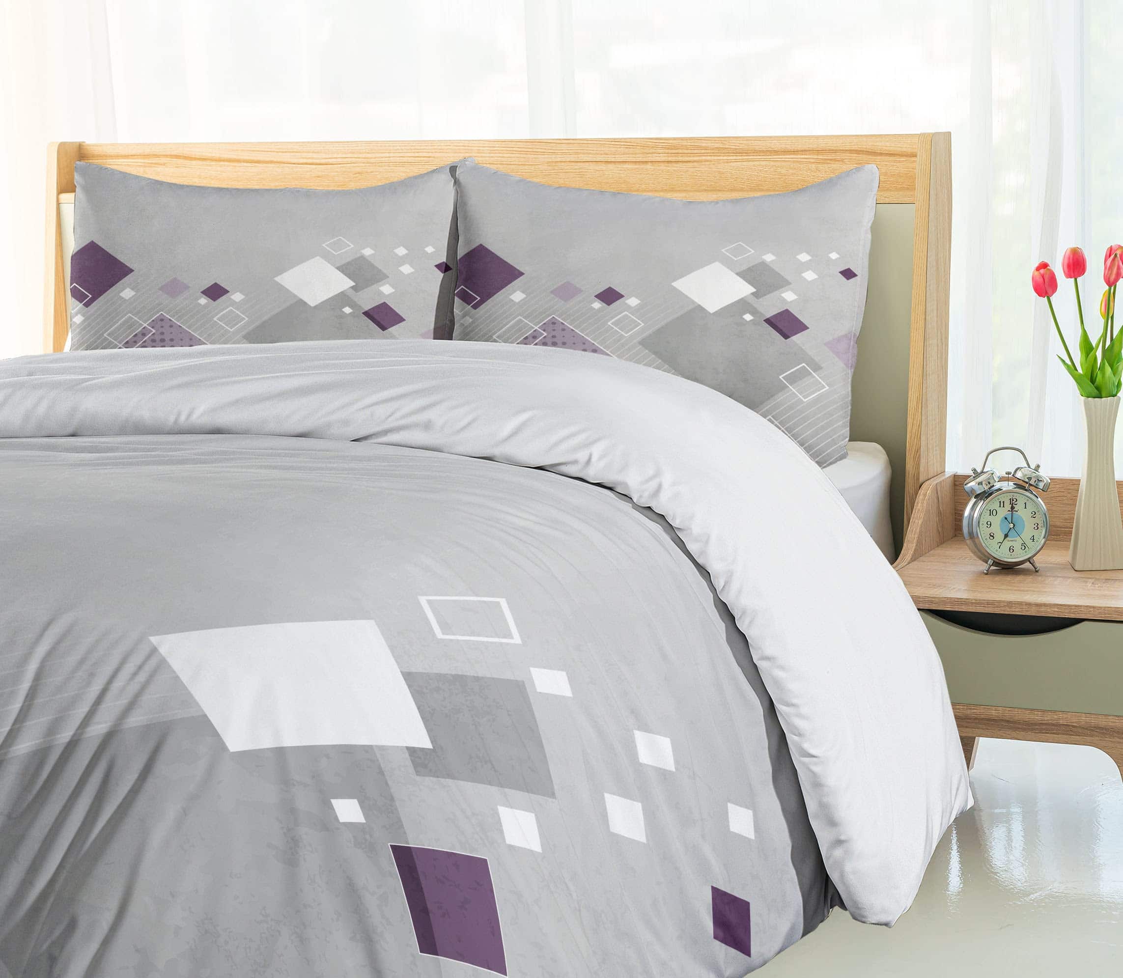 Juego de Funda de Edredón Abstracta Ambesonne, Composición - Imagen 5