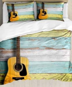 Juego de Funda nórdica Ambesonne Music, Guitarra Acústica