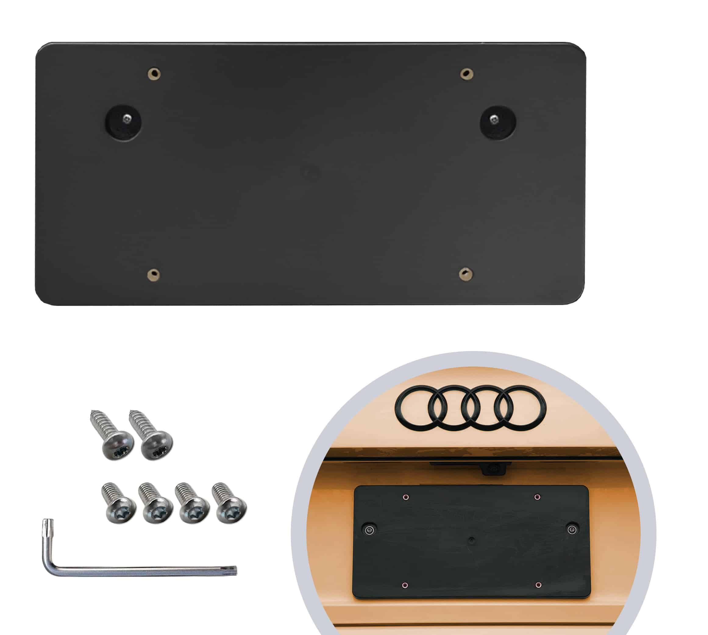 Soporte de Placa de Matrícula Trasera para AUDI A4 S4