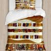 Set de Funda de Edredón Tribal Ambesonne, Diseño Abstracto