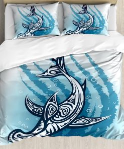 Juego de Funda nórdica Ambesonne Shark, Pez Martillo con