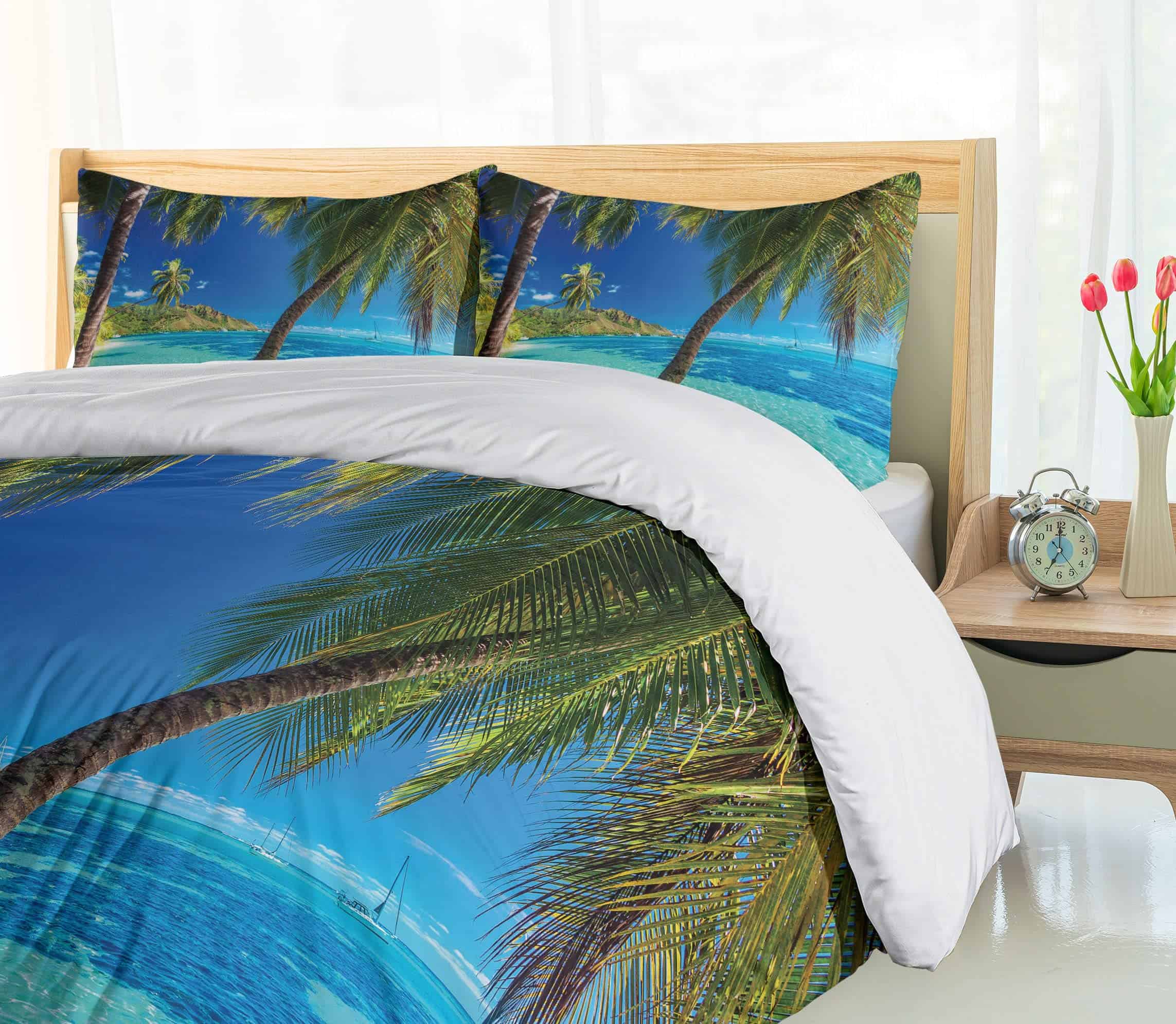 Juego de Funda Nórdica Ambesonne Ocean, Imagen de una Playa - Imagen 5