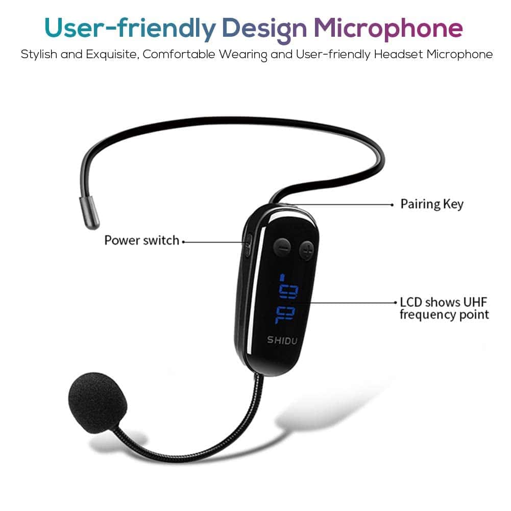 Amplificador de Voz Inalámbrico SHIDU Original 10W Sistema - Imagen 7