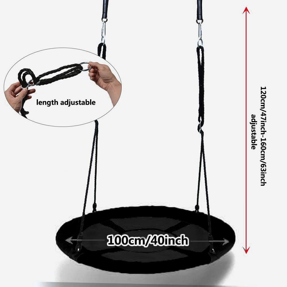 Columpio Gigante de Nido de Araña con Cuerda Colgante para - Imagen 3