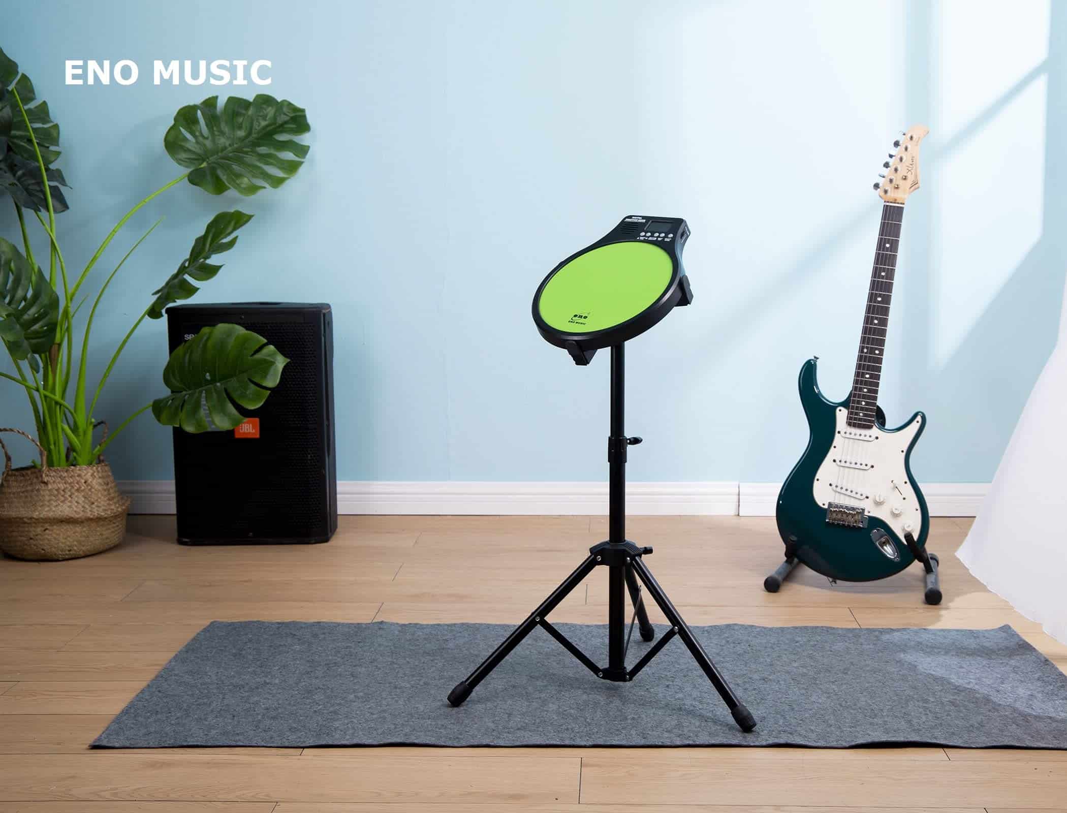 ENO Music Tambor de Práctica de Goma para Principiantes con - Imagen 8