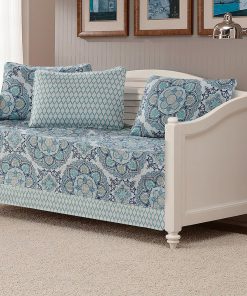 Fancy Collection 5pc Day Bed Cover Modern Reversible Grey