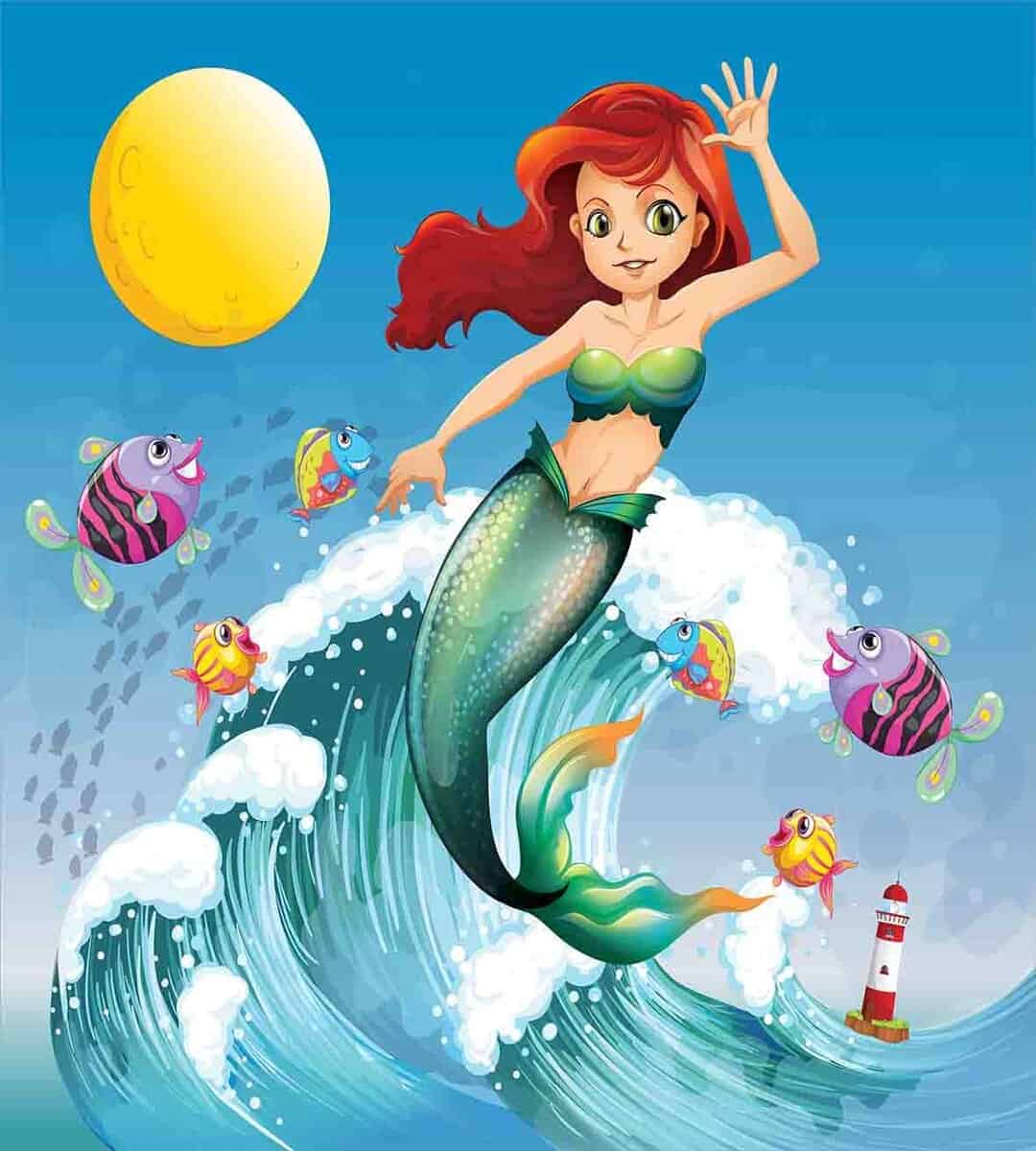 Juego de Funda Nórdica Ambesonne Sirena, Ilustración de - Imagen 3