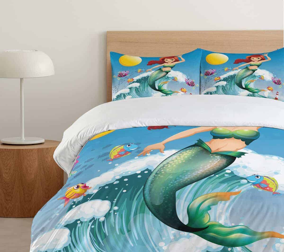 Juego de Funda Nórdica Ambesonne Sirena, Ilustración de - Imagen 6