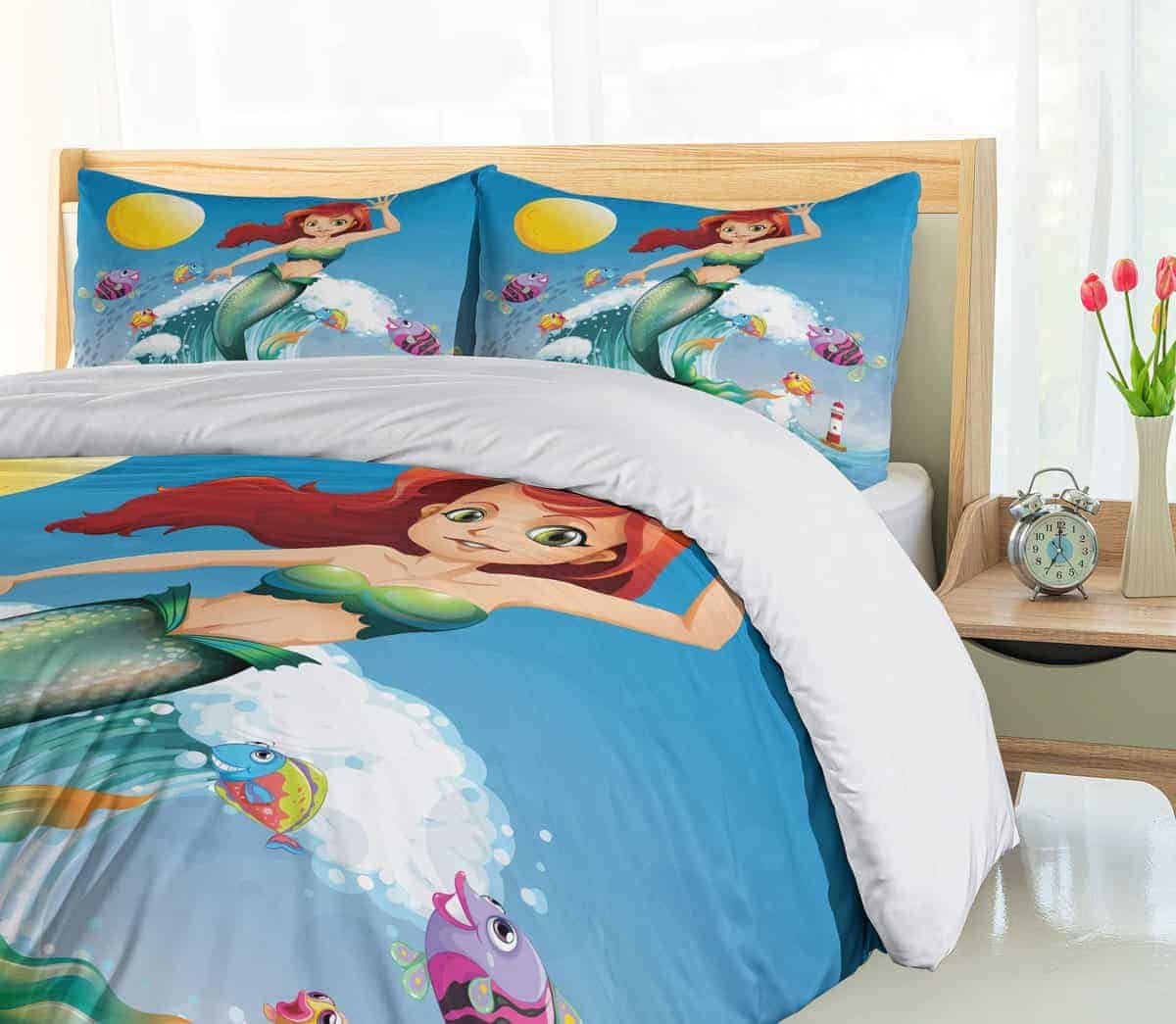 Juego de Funda Nórdica Ambesonne Sirena, Ilustración de - Imagen 5